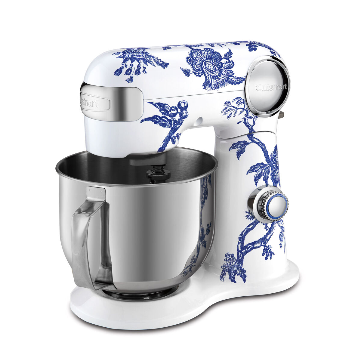 Cuisinart Caskata SM-50CK with a blue floral pattern on a white body