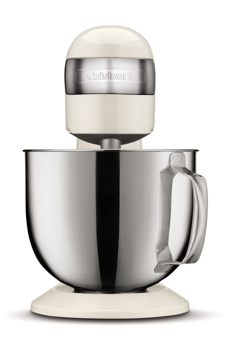 Cuisinart SMD-50CRMNAS Precision Pro digital tilt-back stand mixer in Cream with handled stainless-steel bowl