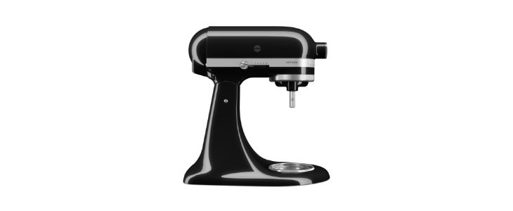 KitchenAid tilt-head Artisan-family mixer-body reference associated by KitchenAid with KSM150WPER; no bowl/accessories shown.