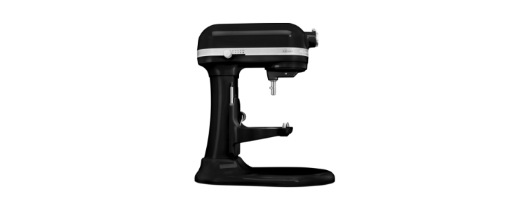 KitchenAid KSM70-family 7-quart bowl-lift body; black body only, no bowl/tools.